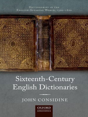 cover image of Sixteenth-Century English Dictionaries